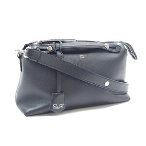 Fendi By The Way Medium Handbag for Women, Black Leather, 8BL124 1D5 F0GXN